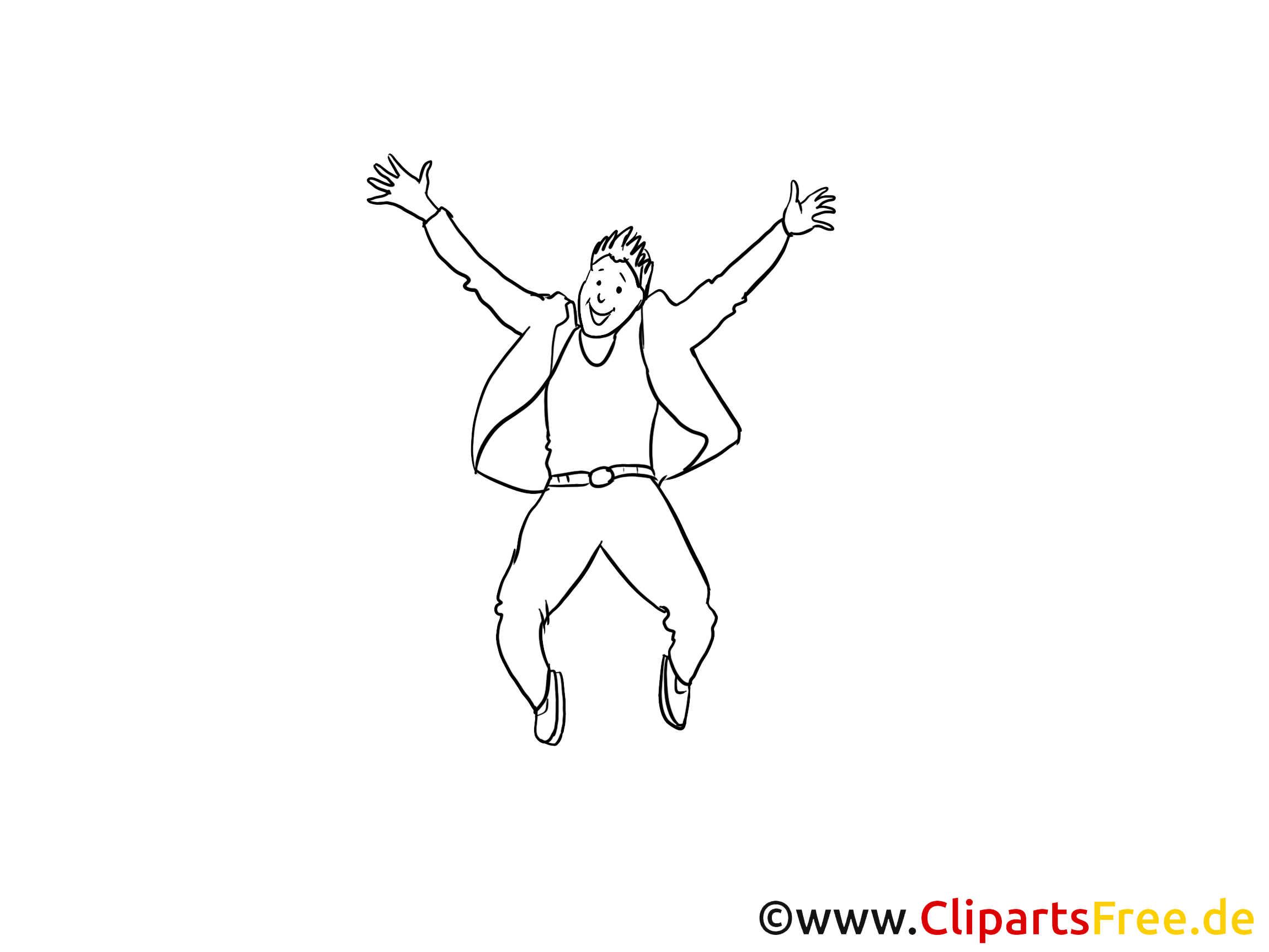Coloriage homme mardi gras illustration à télécharger