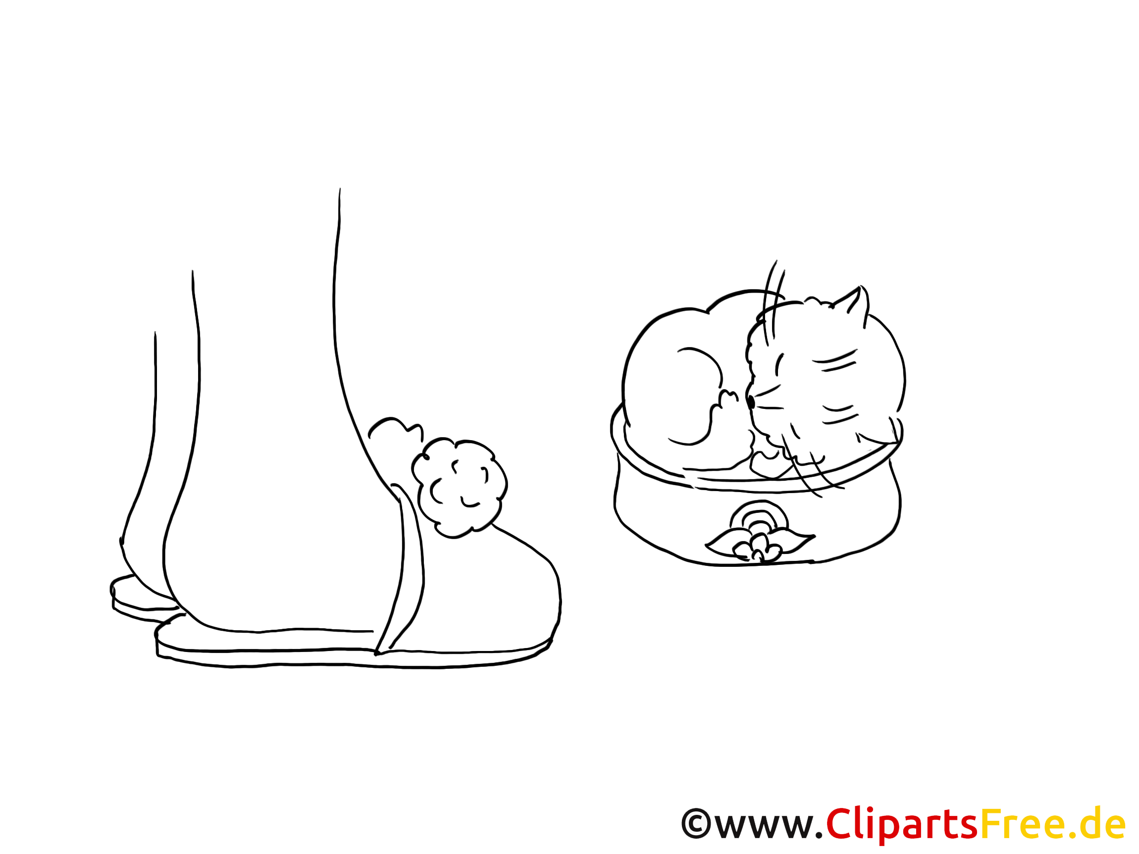 Écuelle dessin – Coloriage chats à télécharger