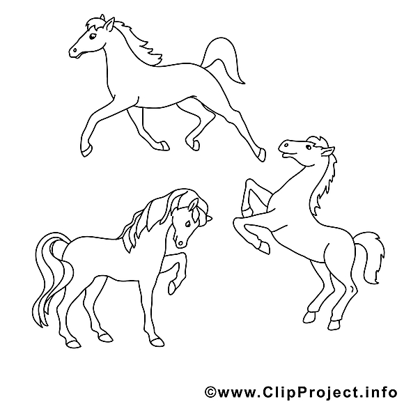 Images chevaux – Cheval gratuit à imprimer