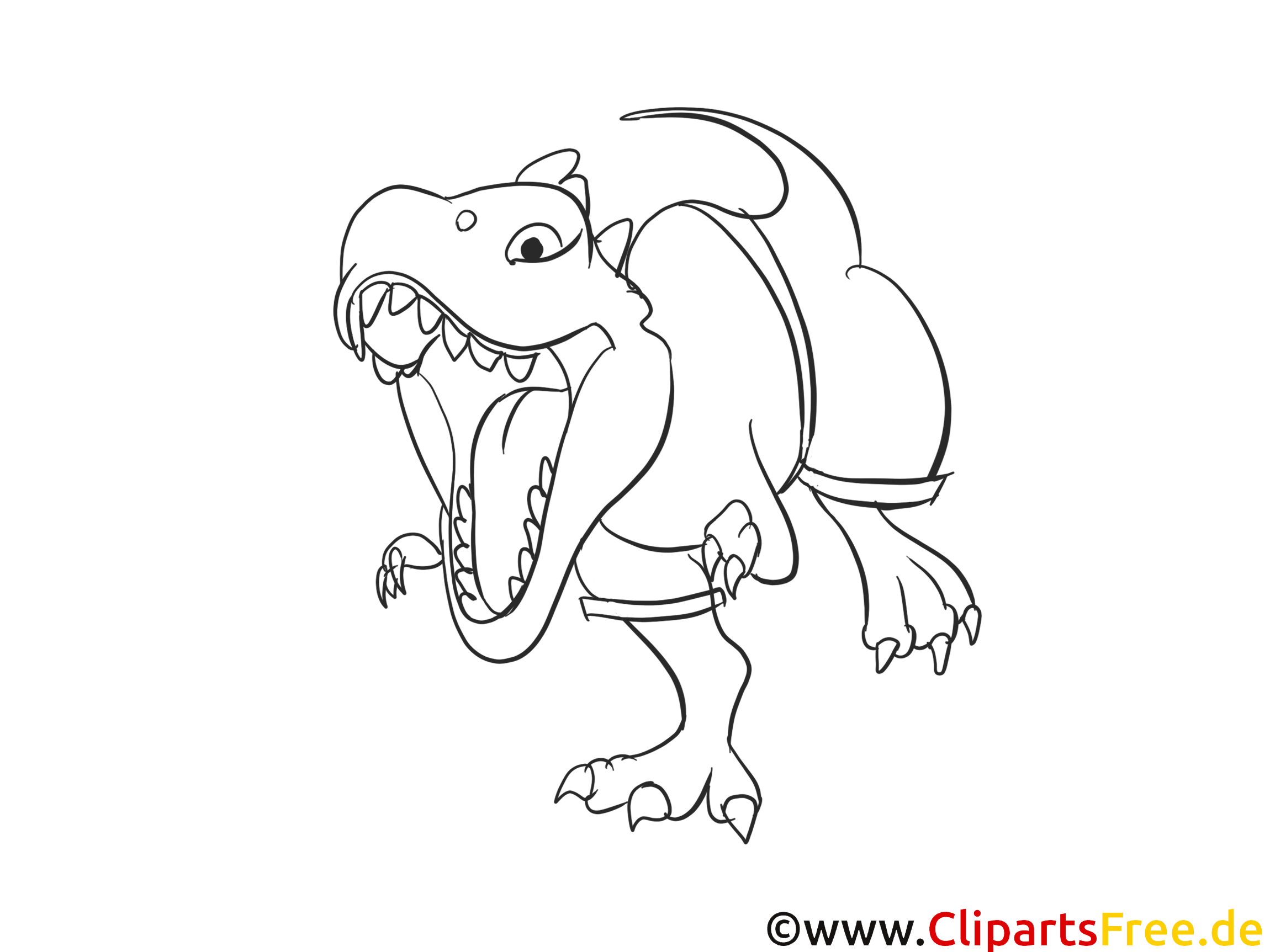 T-rex illustration – Dinosaures à imprimer