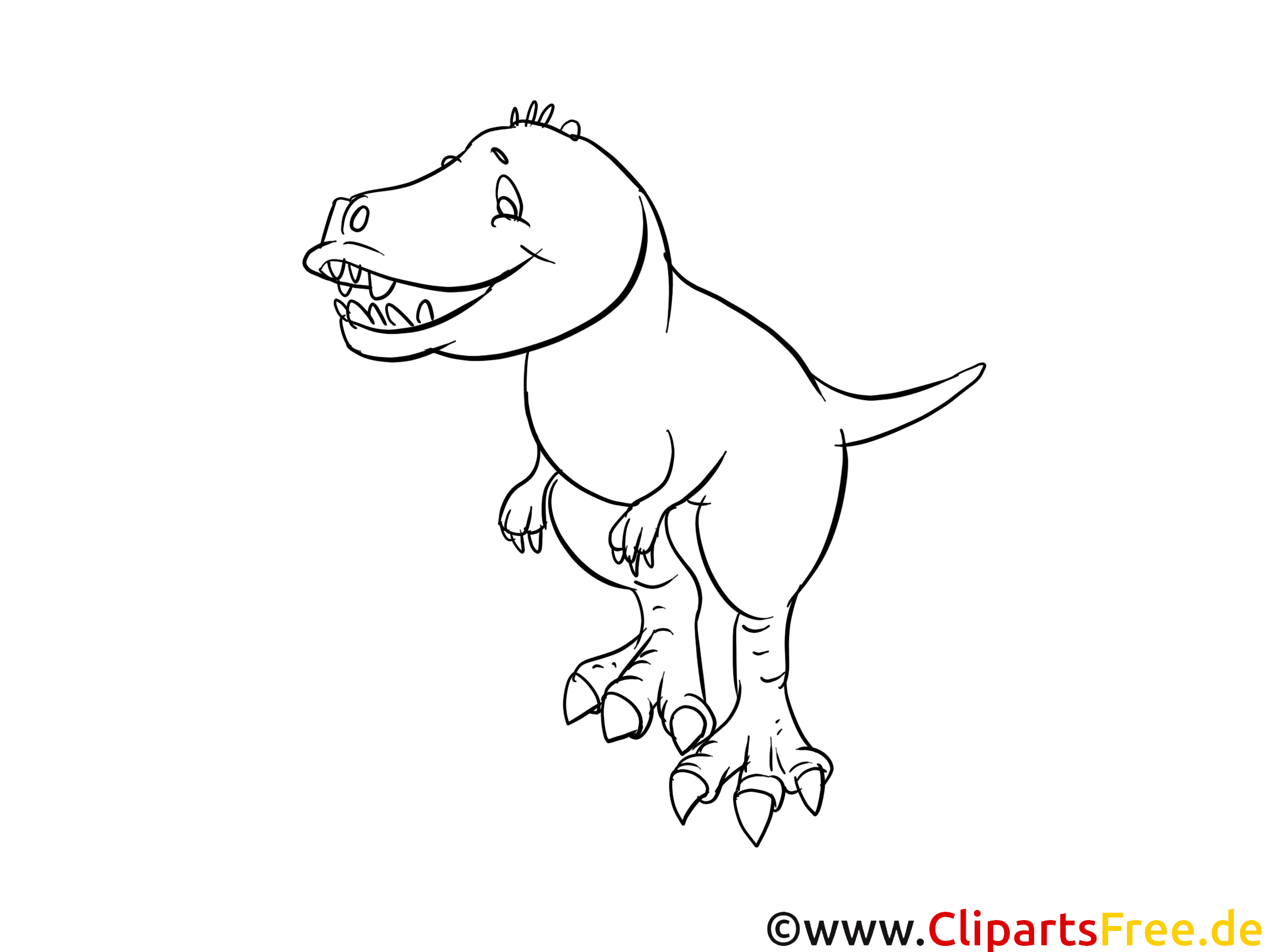 Tyrannosaure illustration – Dinosaures à colorier