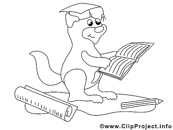 Écureuil clipart gratuit – École à colorier