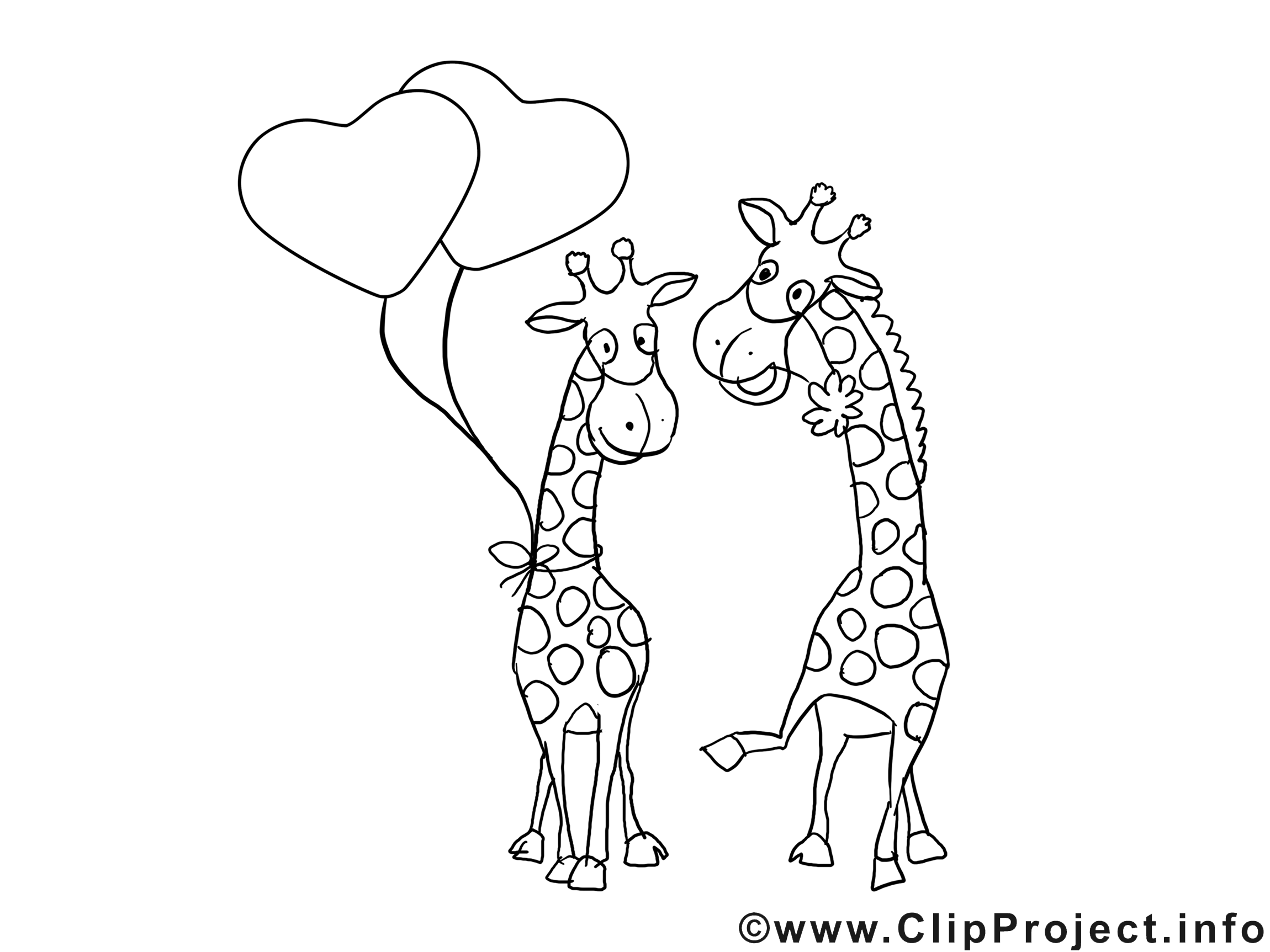 Girafes clip art à imprimer images gratuites