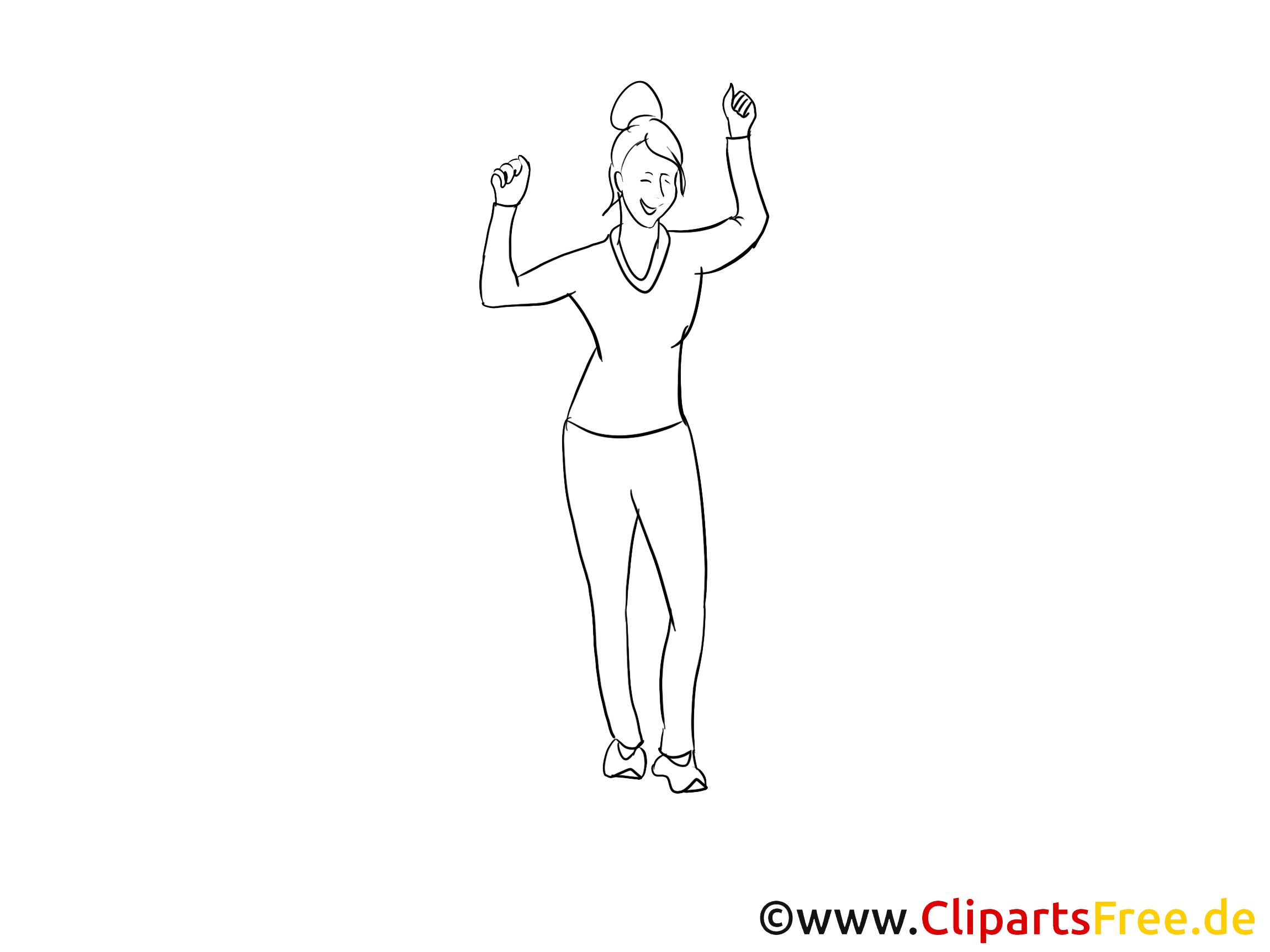 Illustration danse femme – Soirée à imprimer