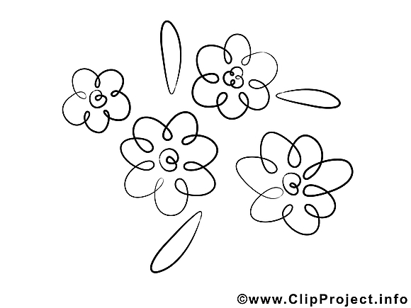 Floraison illustration – Fleurs à imprimer