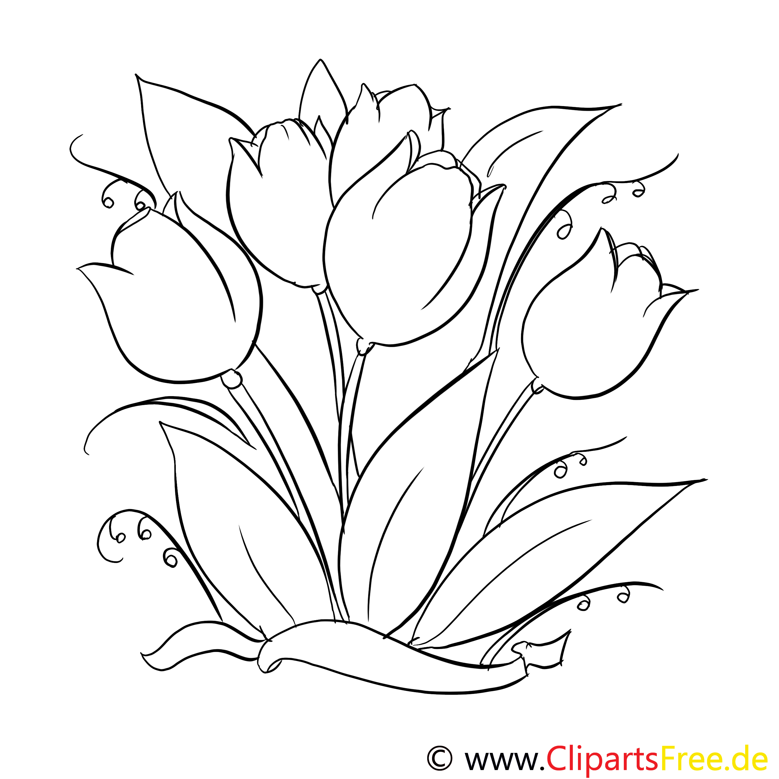 Tulipes images – Fleurs gratuit à imprimer