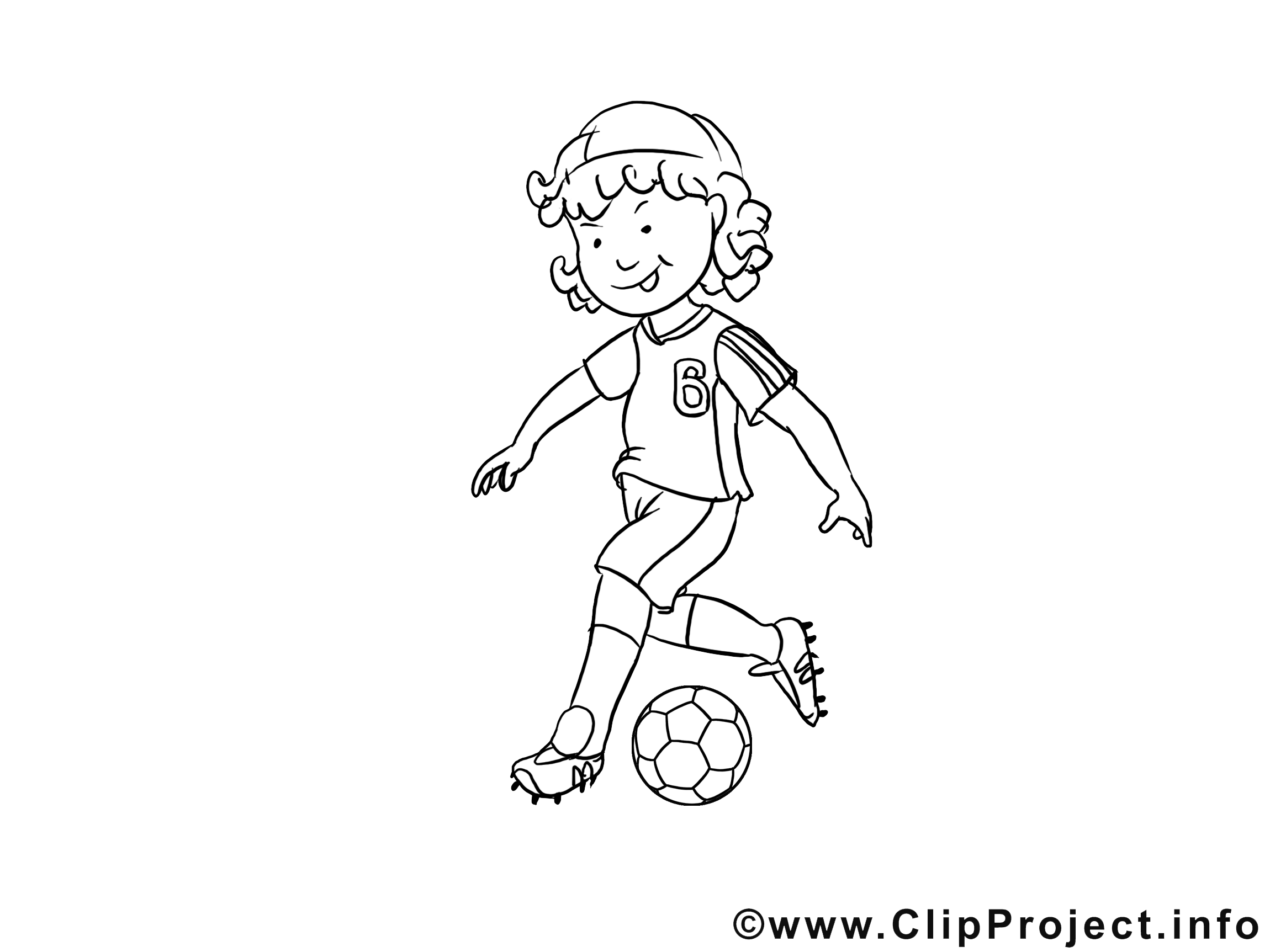 Coloriage football illustration à télécharger