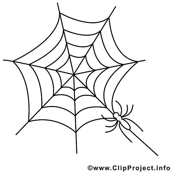 Toile d'araignée clip art gratuit – Halloween à imprimer