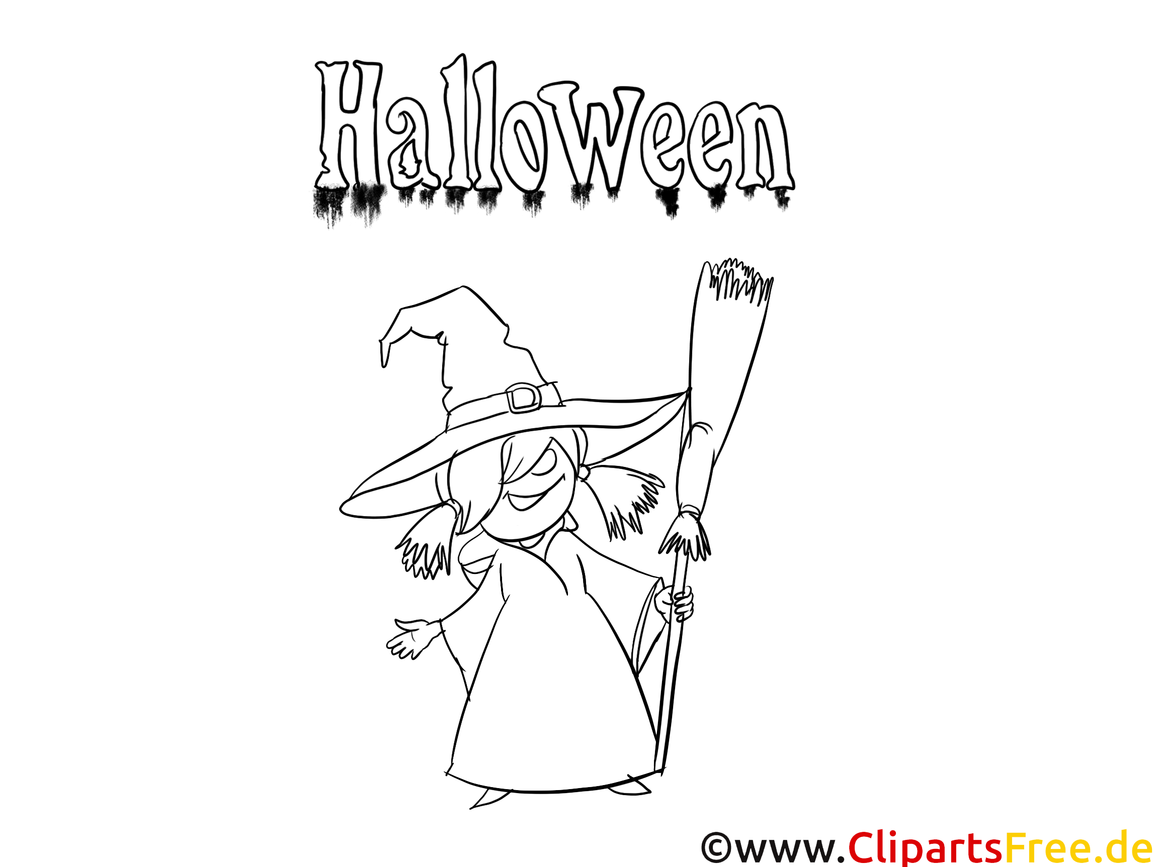 Vieille sorcière images – Halloween gratuits à imprimer