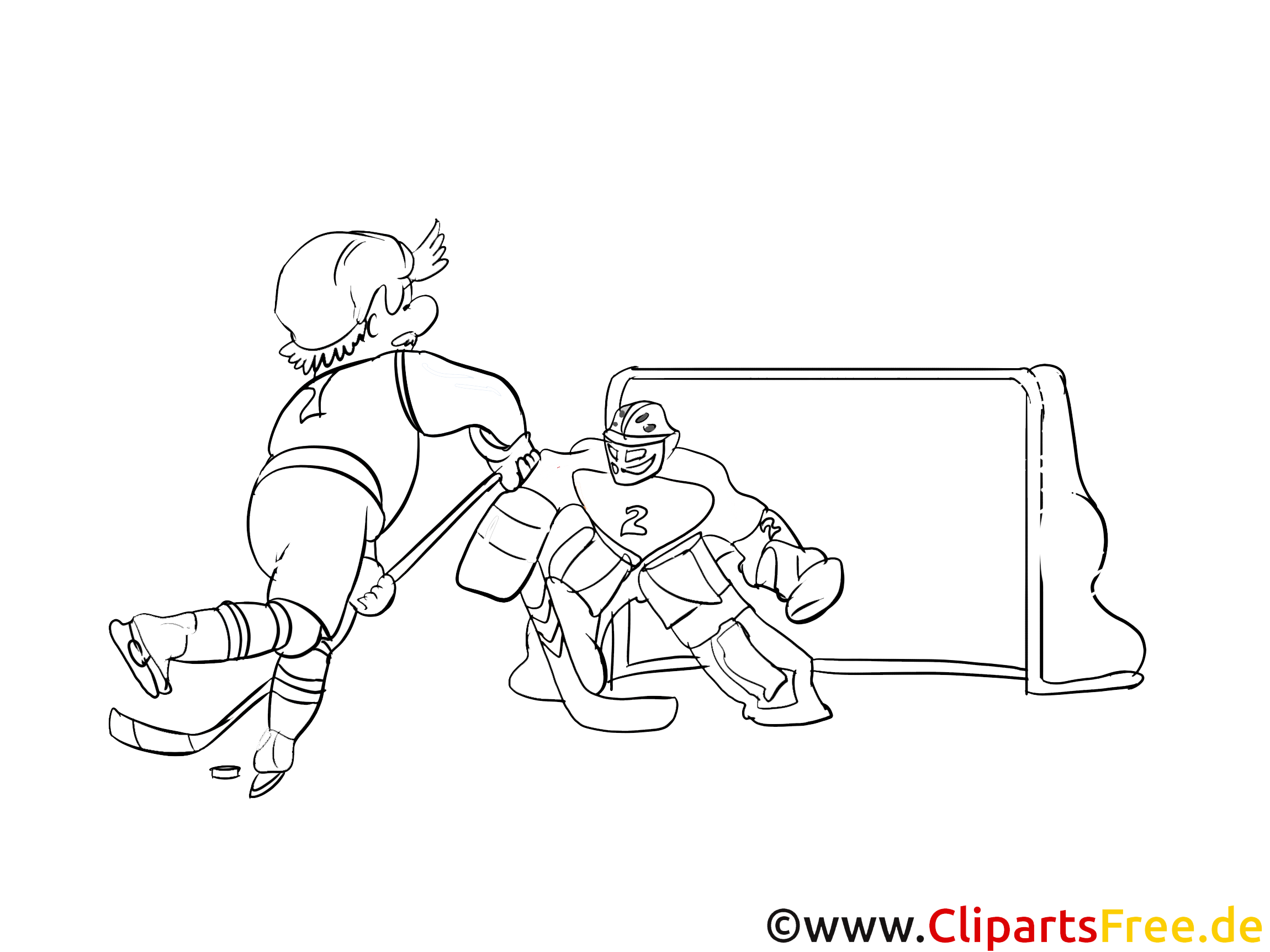 But image – Coloriage hockey illustration