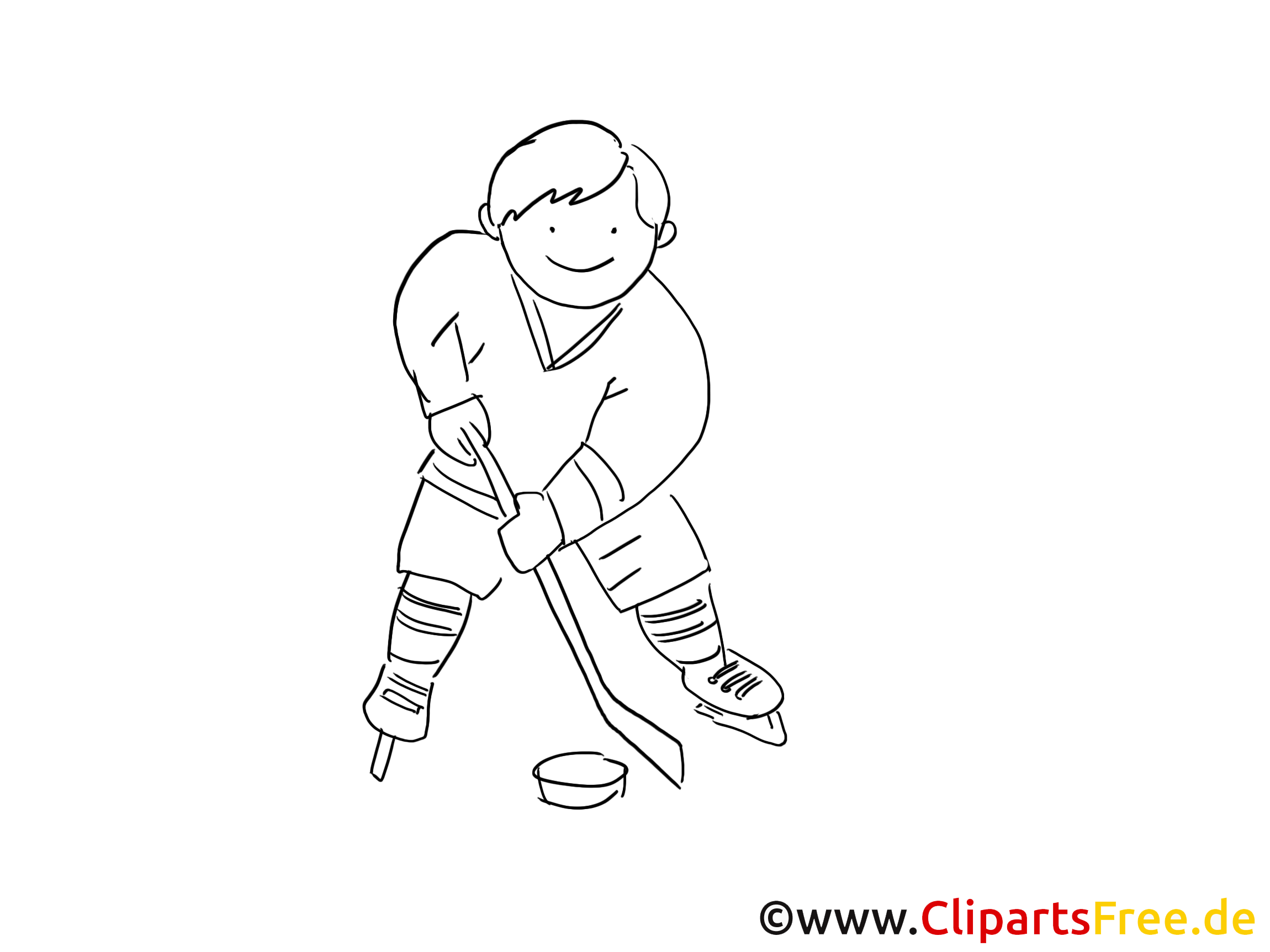 Palet image à télécharger – Hockey à colorier