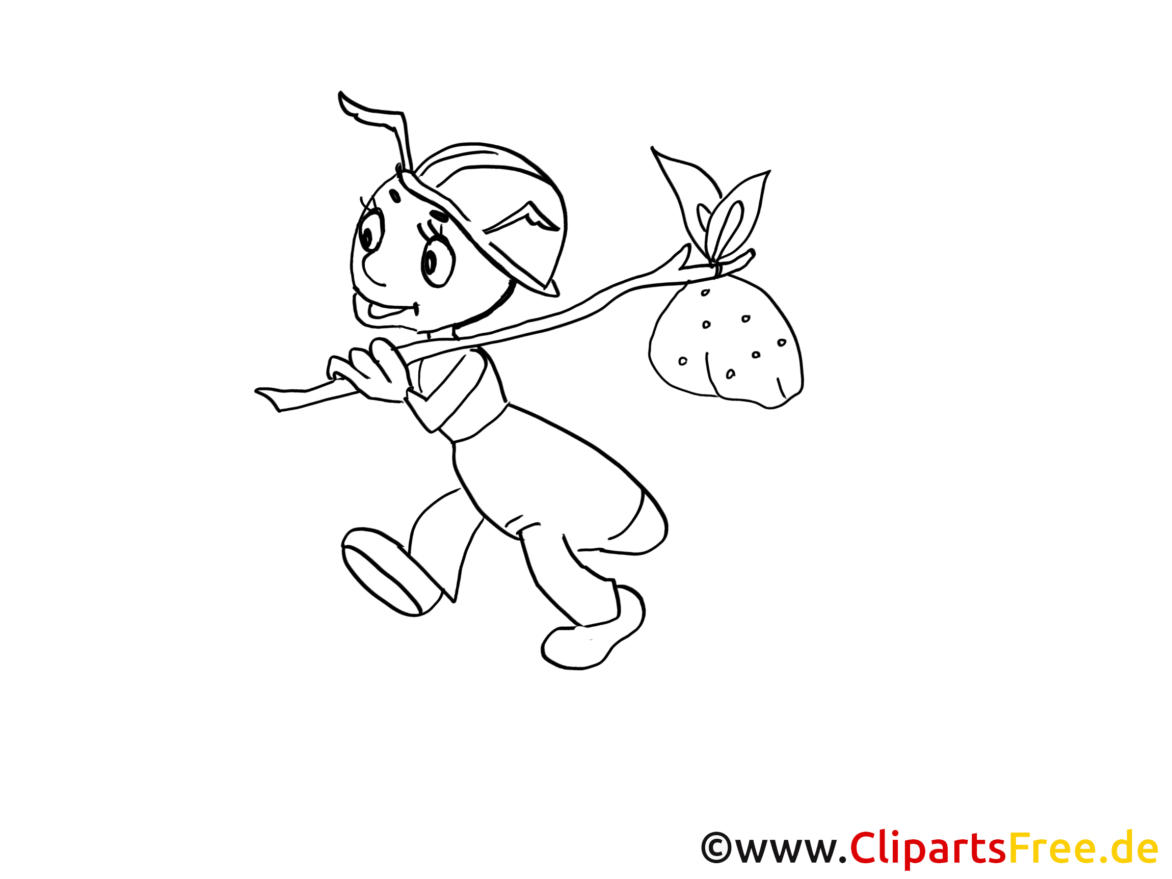 Fourmi clipart – Insects dessins à colorier