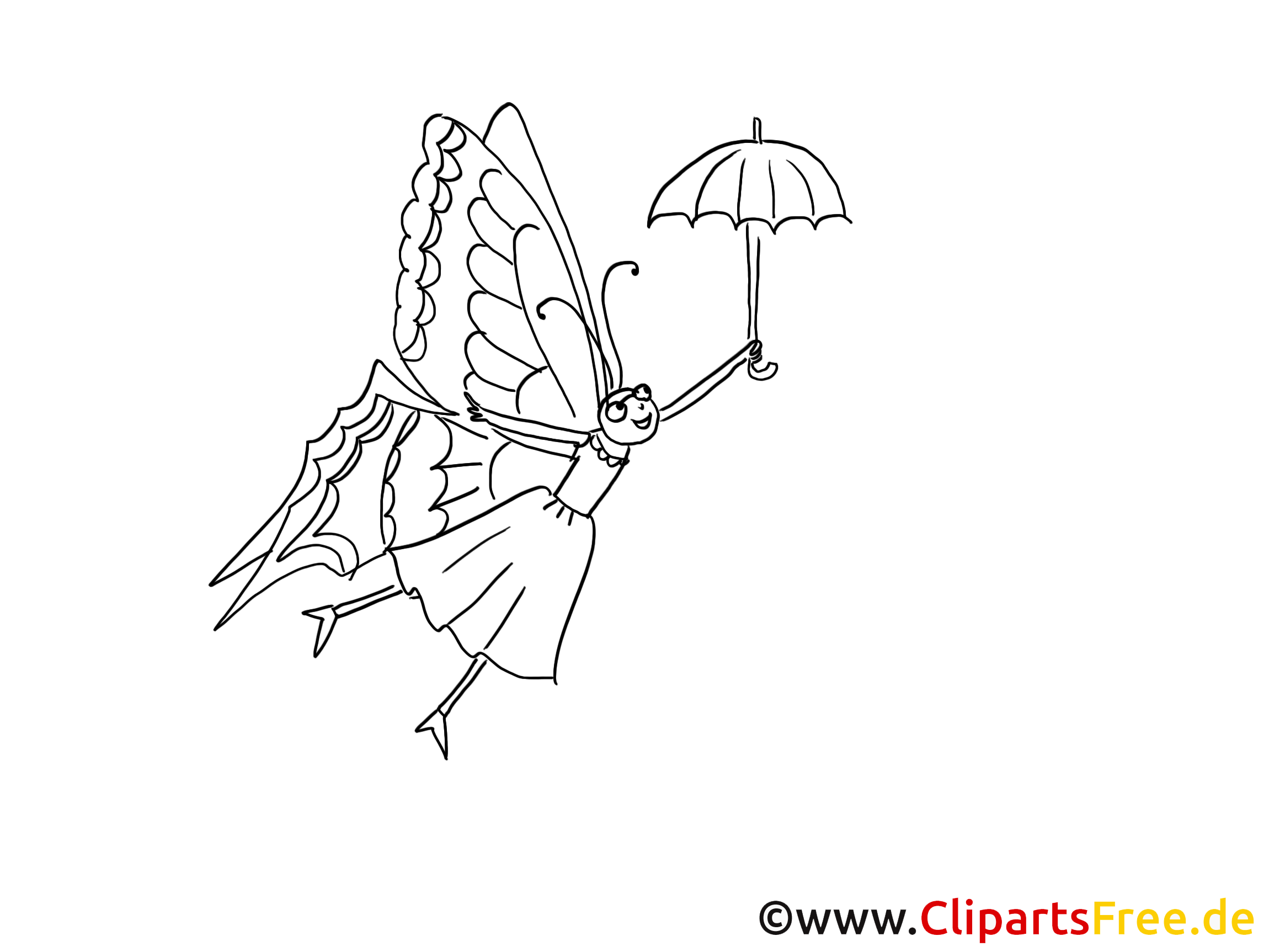 Papillon clip art gratuit – Insects à imprimer