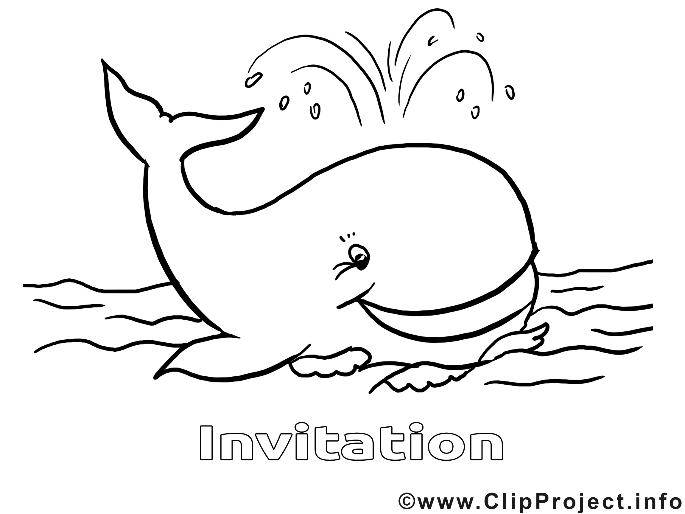 Baleine images – Invitations gratuits à imprimer