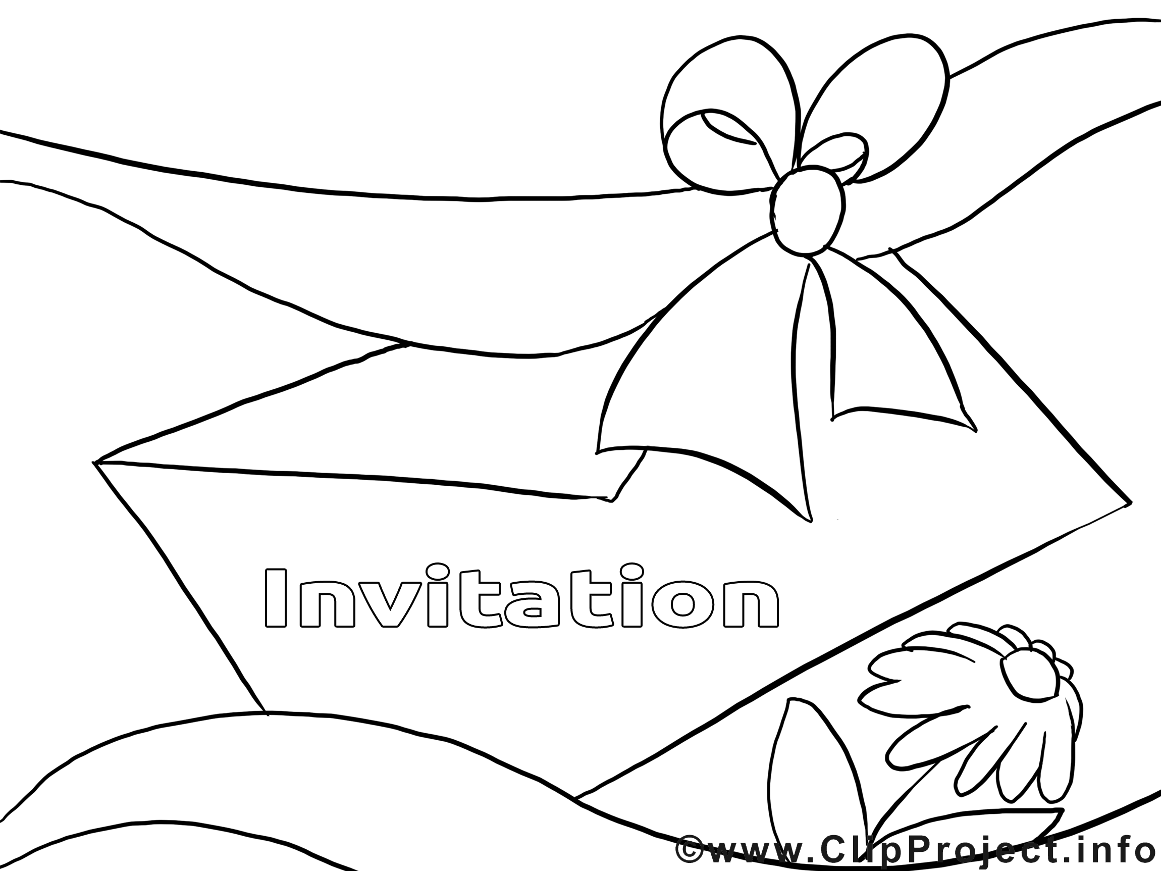 Enveloppe dessins gratuits – Invitations à colorier