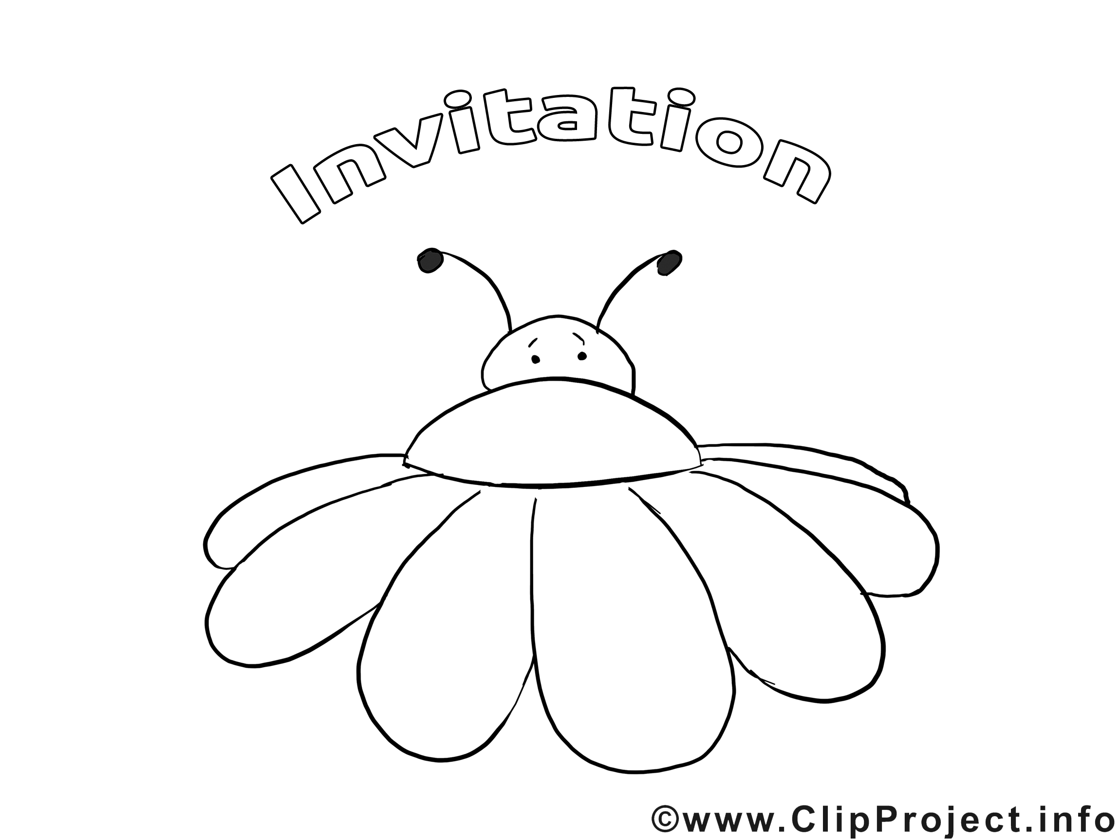 Insect image – Invitations images à colorier