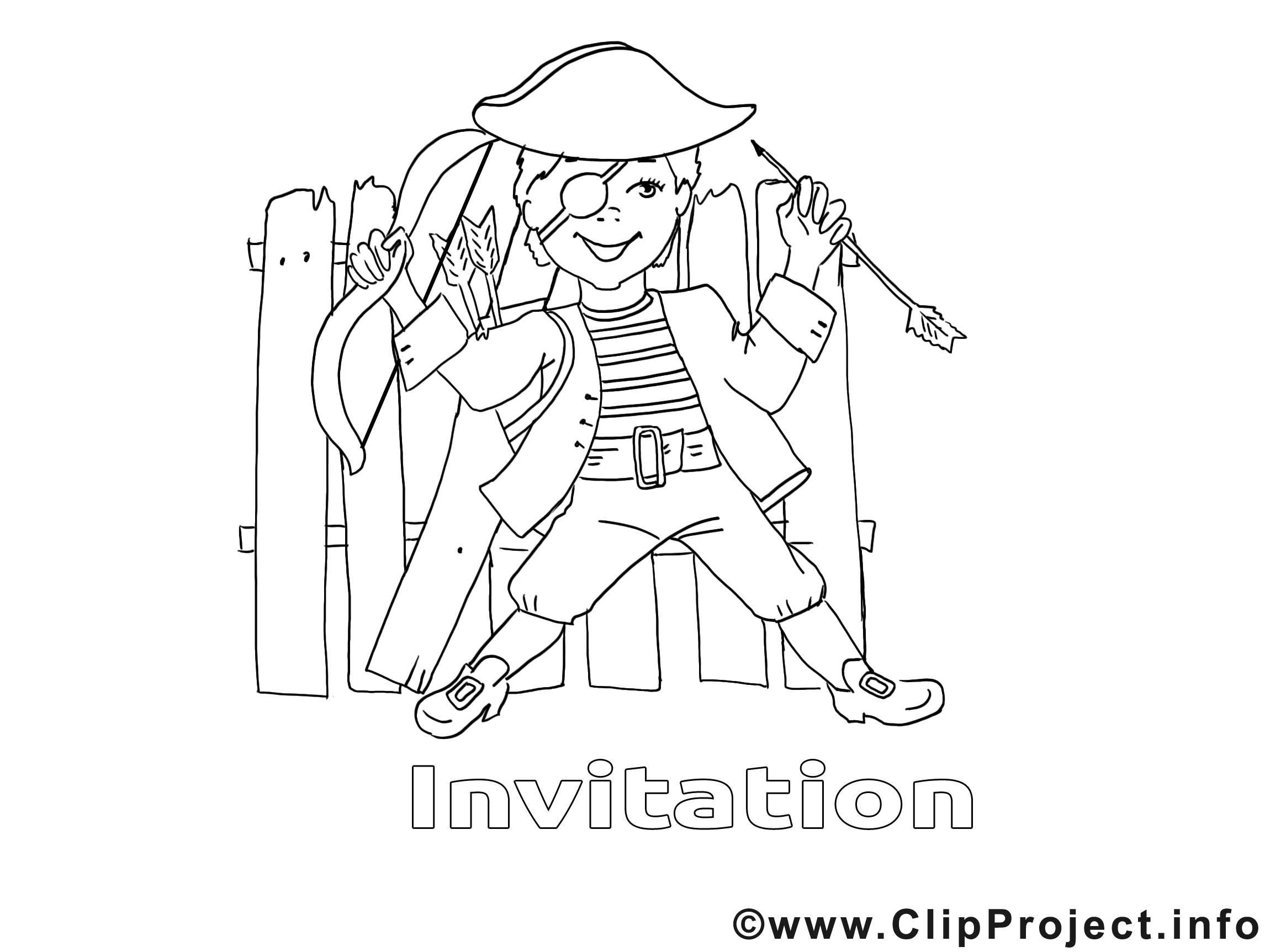 Pirate image gratuite – Invitations à imprimer