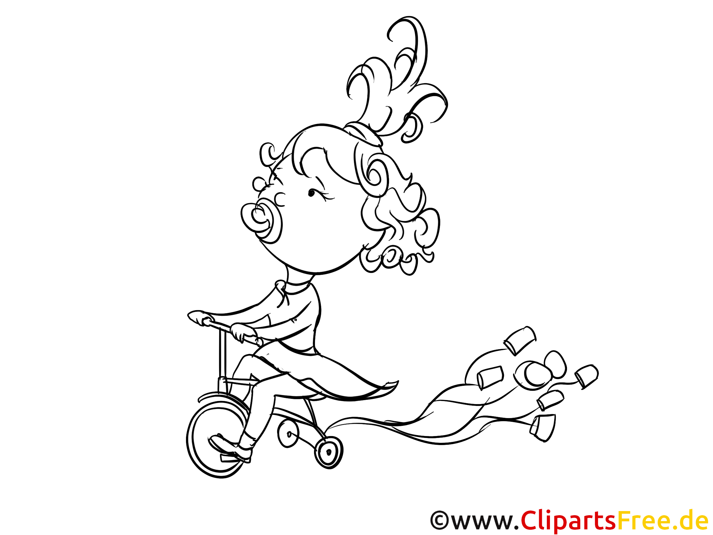 Bicyclette illustration – Maternelle à imprimer