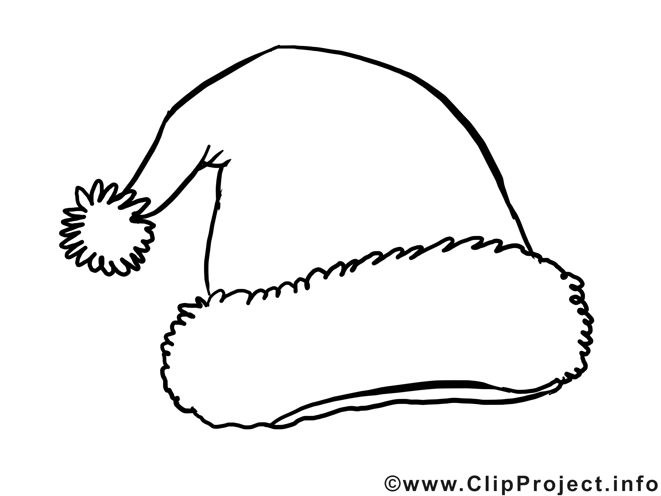 Chapeau image – Coloriage Noël an illustration