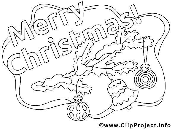 Clochette clipart – Noël dessins à colorier