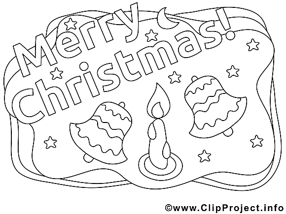 Clochettes dessin – Coloriage Noël à télécharger