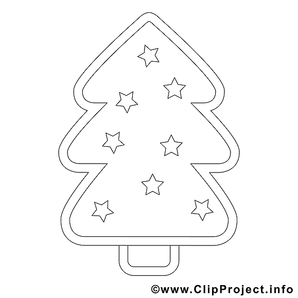 Étoiles sapin illustration – Noël à imprimer