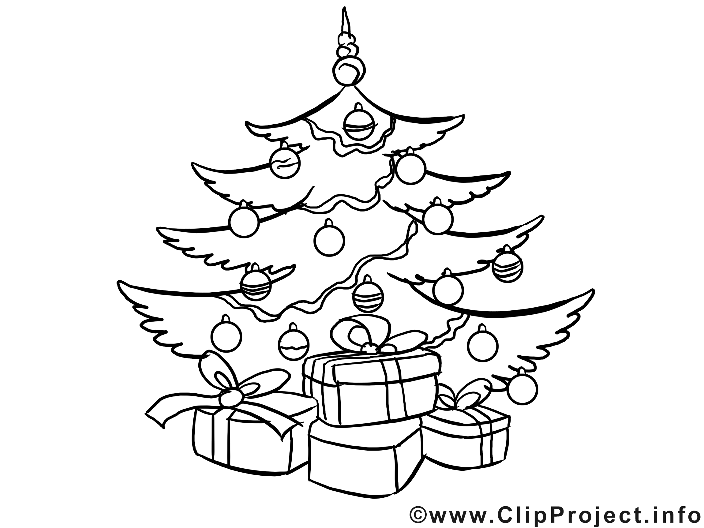 Sapin dessin – Noël an gratuits à imprimer