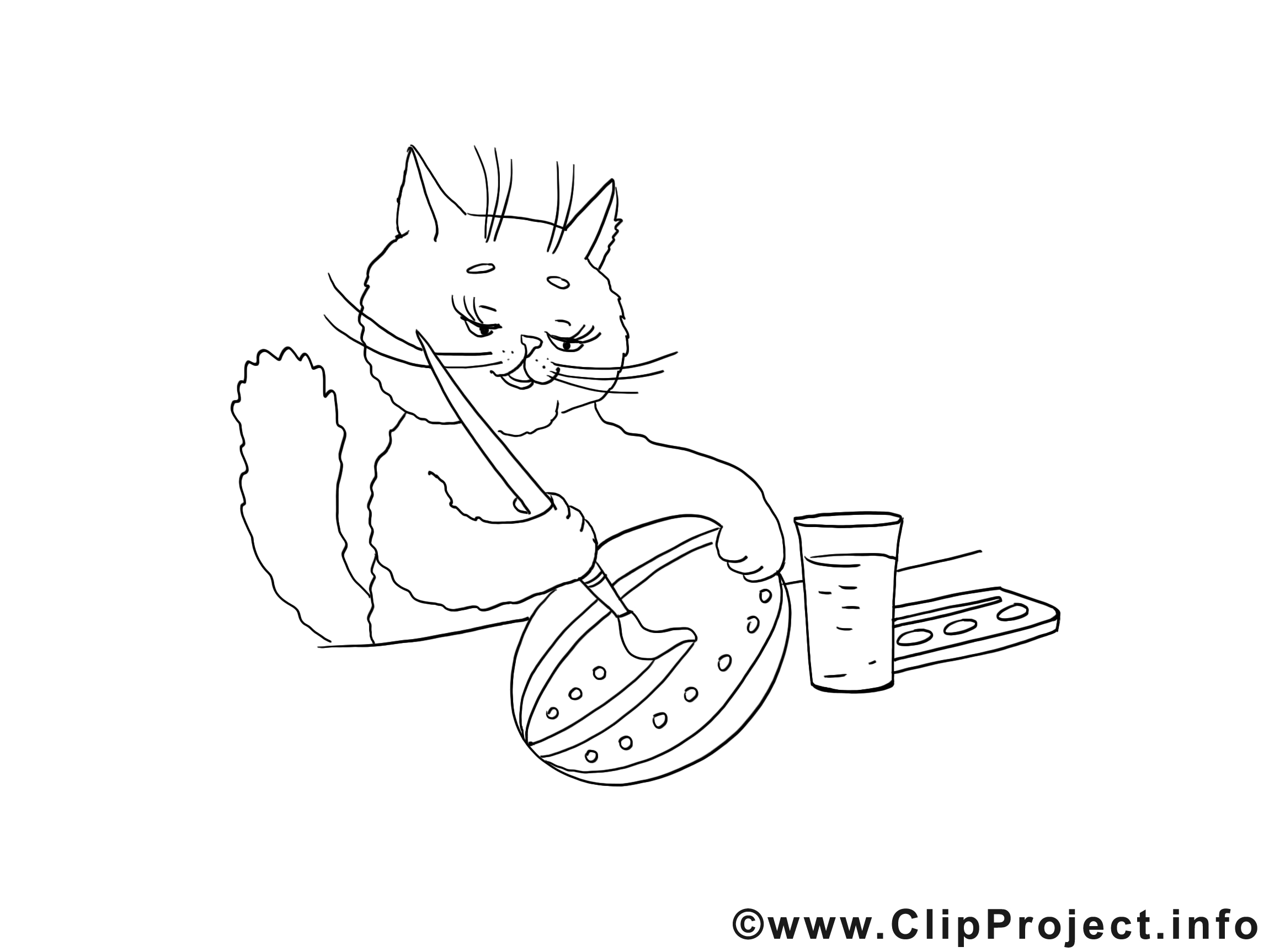 Dessin chat – Coloriage pâques à télécharger