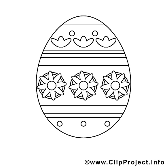 Illustration oeuf – Pâques à imprimer