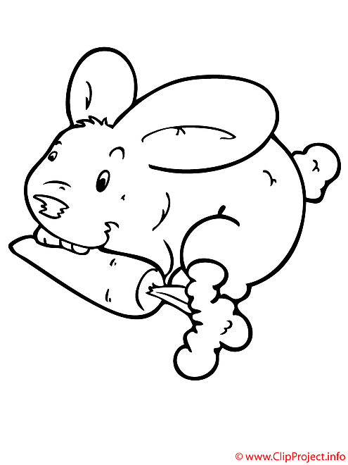 Lapin coloriage