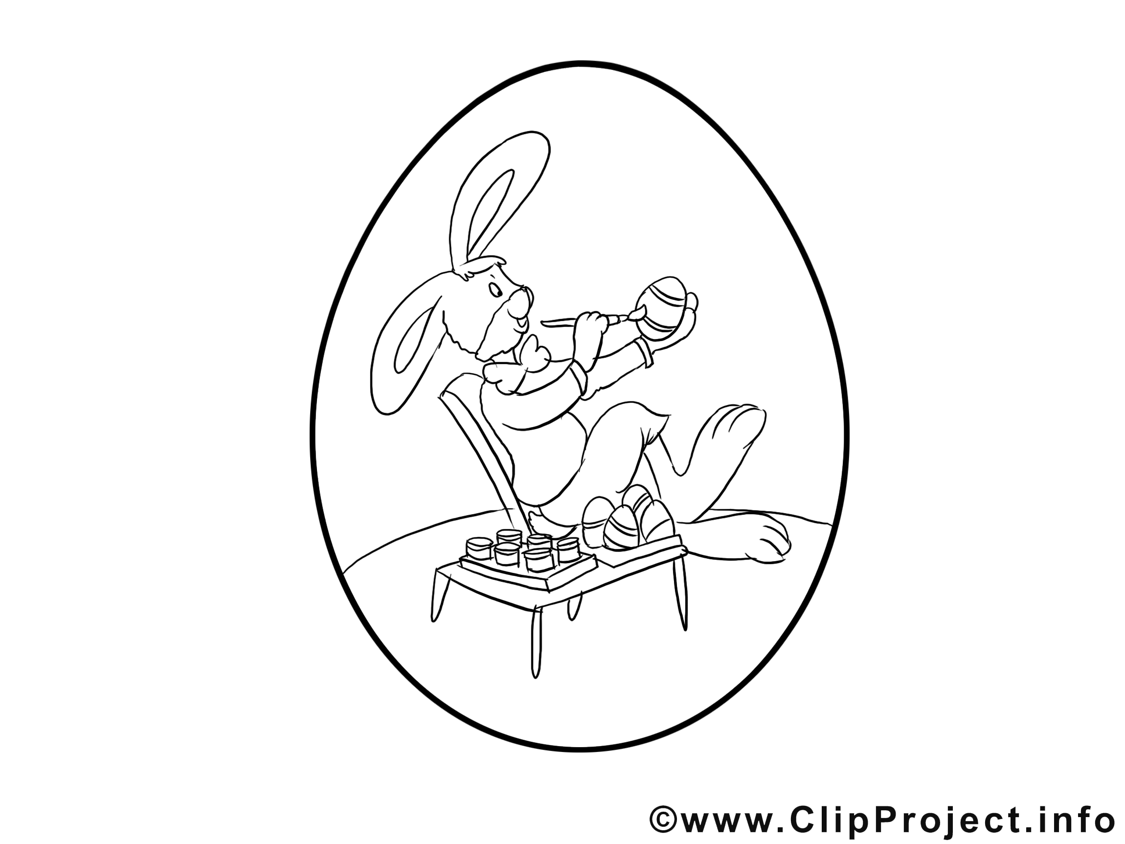 Pipe lapin illustration – Pâques à imprimer
