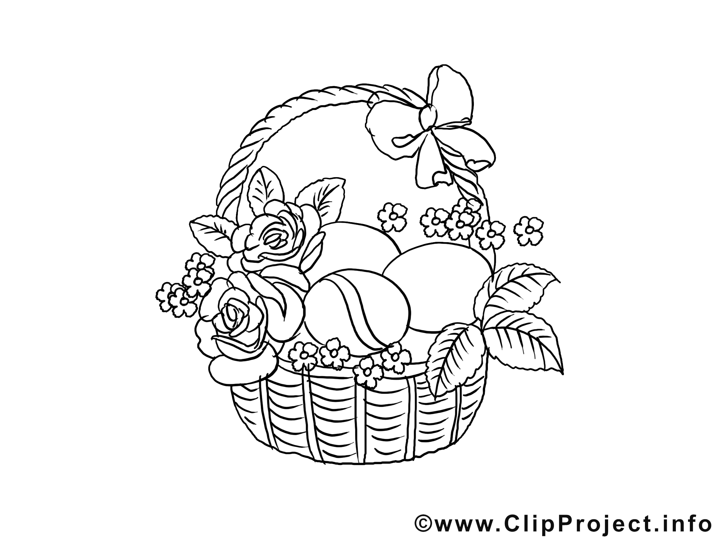 Roses illustration – Pâques à imprimer