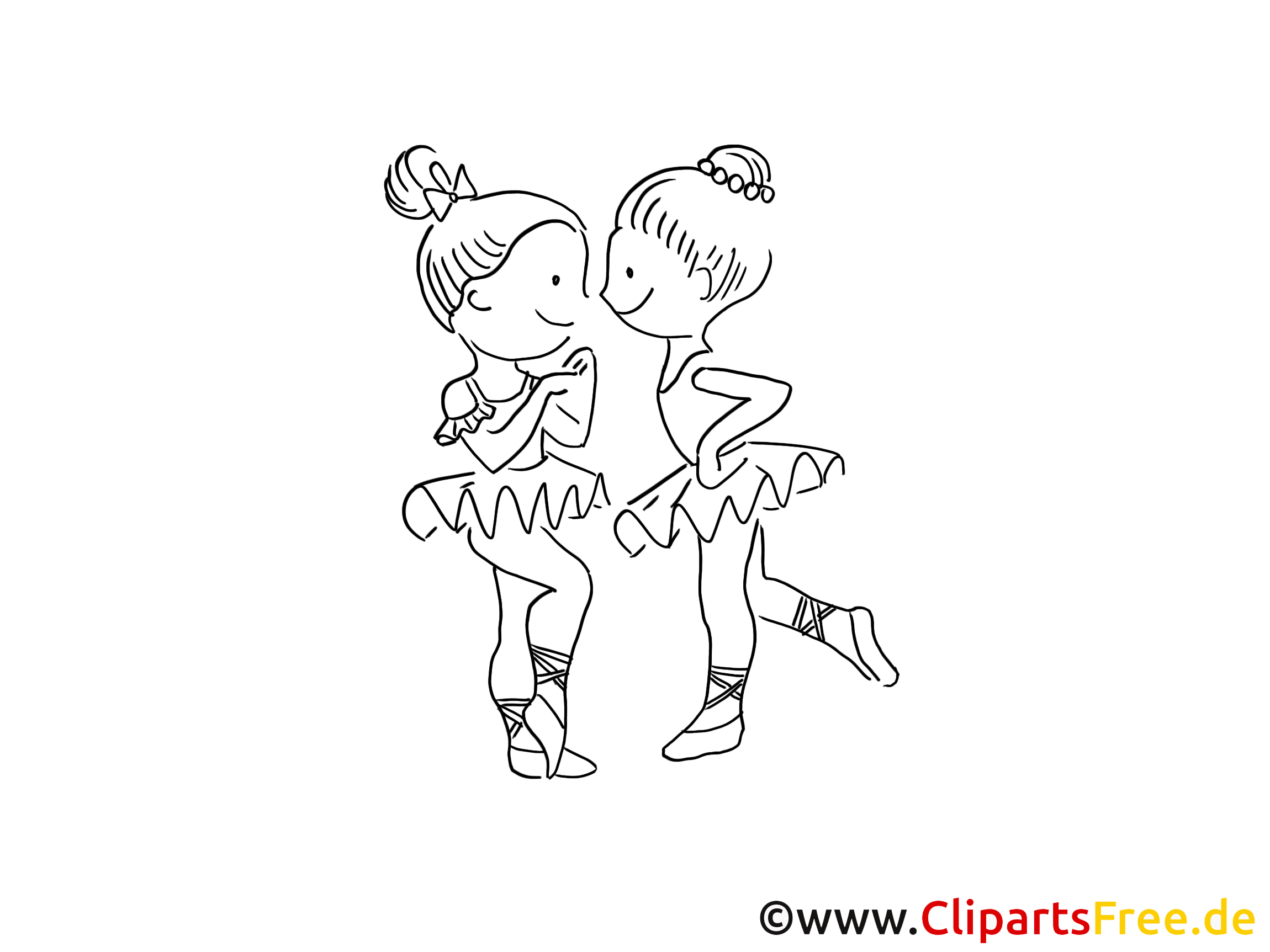 Ballerines image à télécharger – Cartoons à colorier