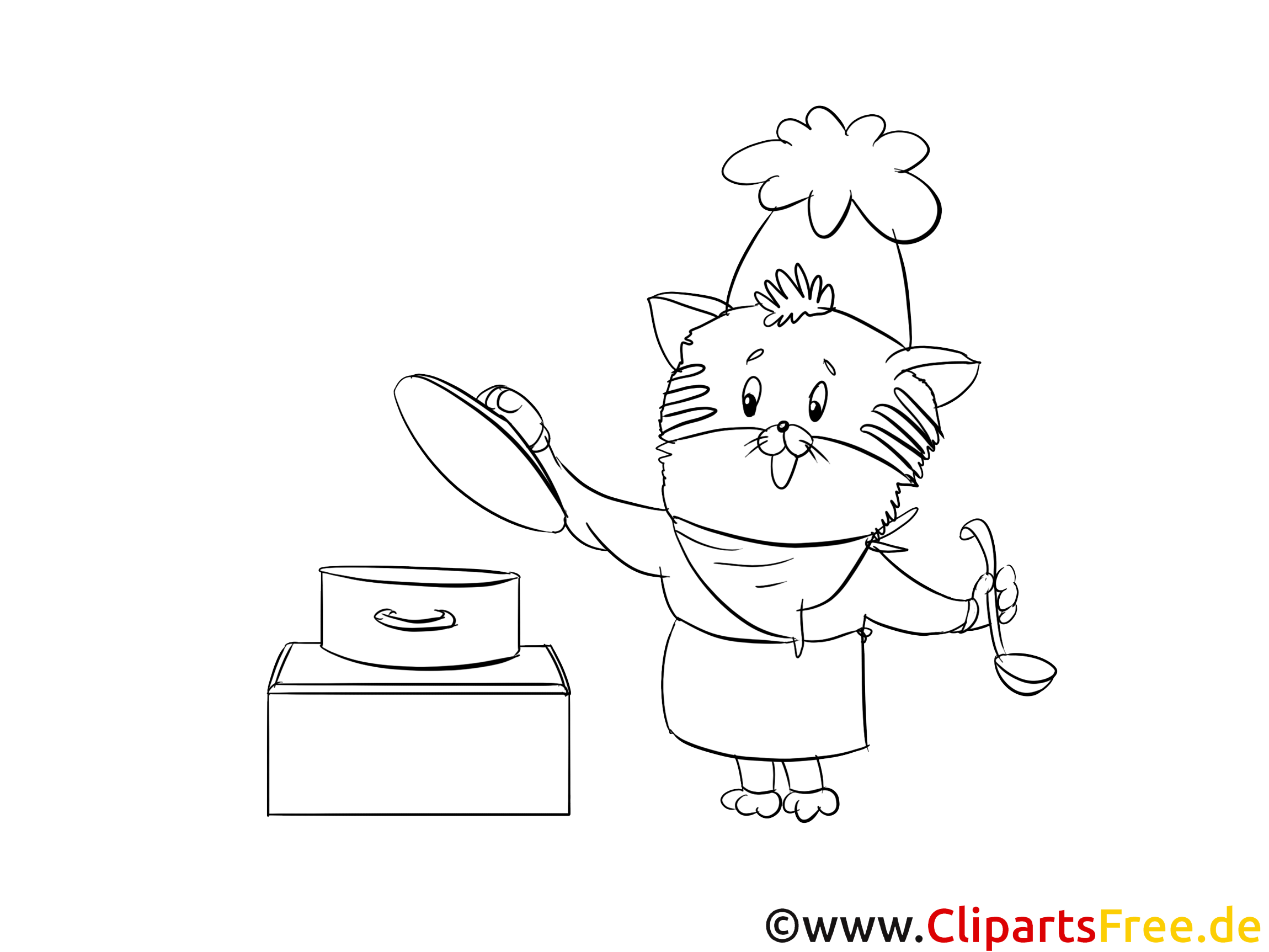 Cuisinier cliparts gratuis – Cartoons à imprimer