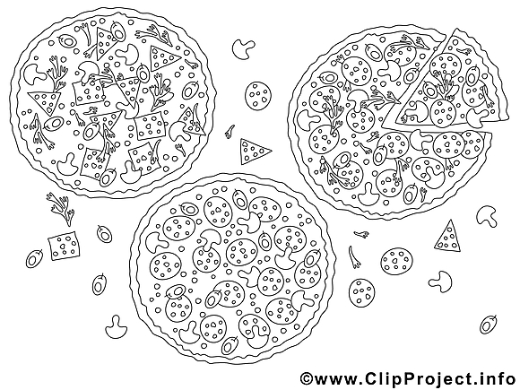 Pizza image gratuite – Cuisine à imprimer