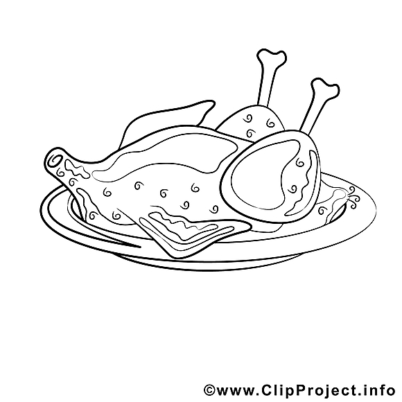 Poulet illustration – Cuisine à imprimer
