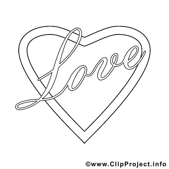 Coeur illustration – Saint-valentin à imprimer