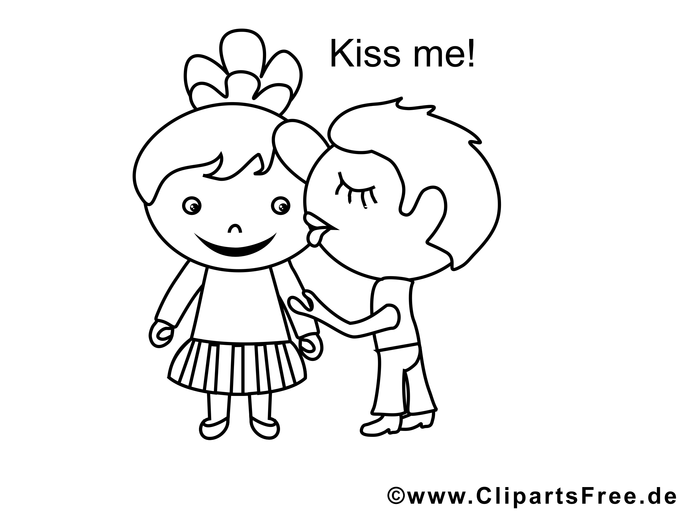 Embrasse-moi illustration – Saint-valentin à imprimer