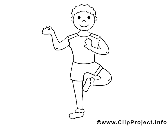 Clip art gratuit yoga – Sport à imprimer