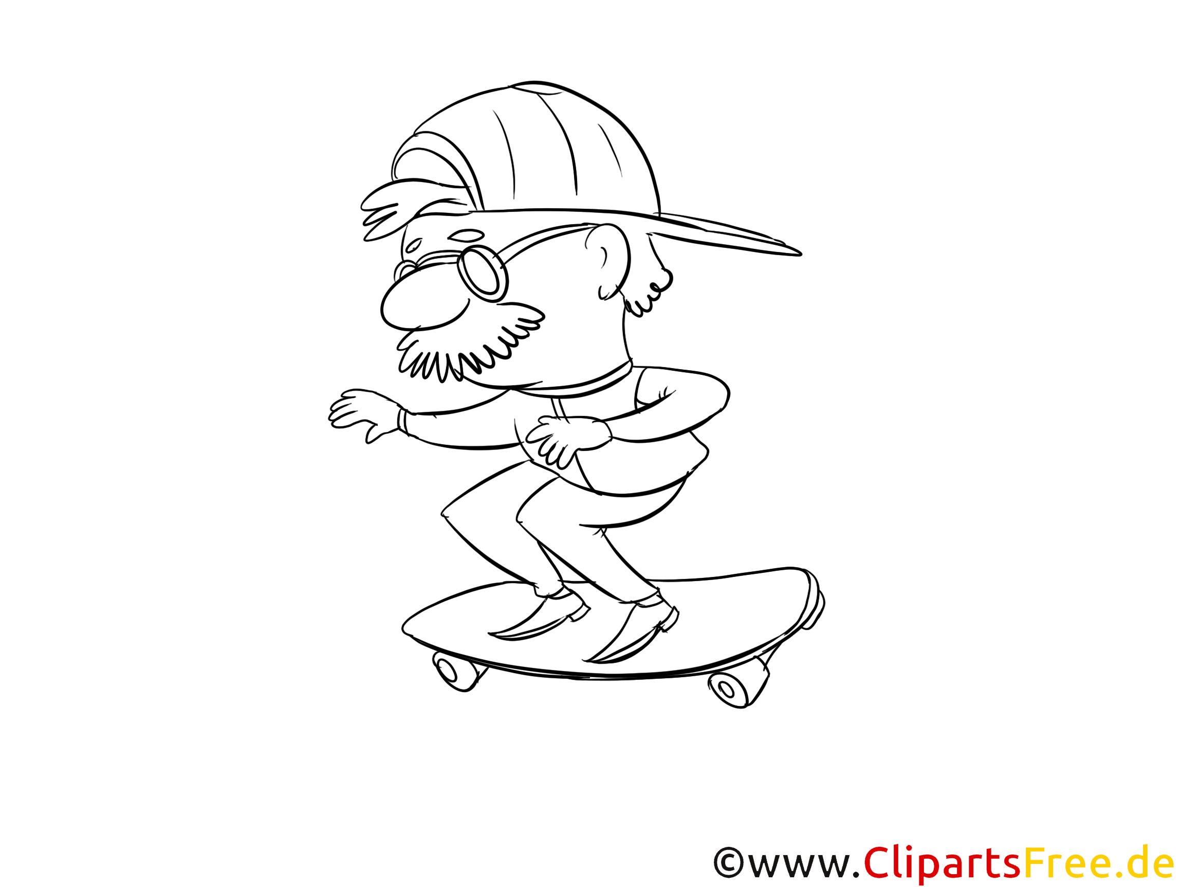 Skateboard images – Sport gratuit à imprimer