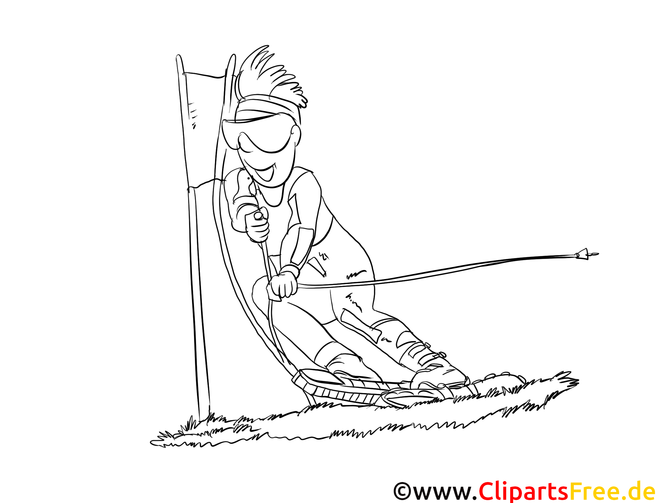 Ski illustration – Sport à imprimer