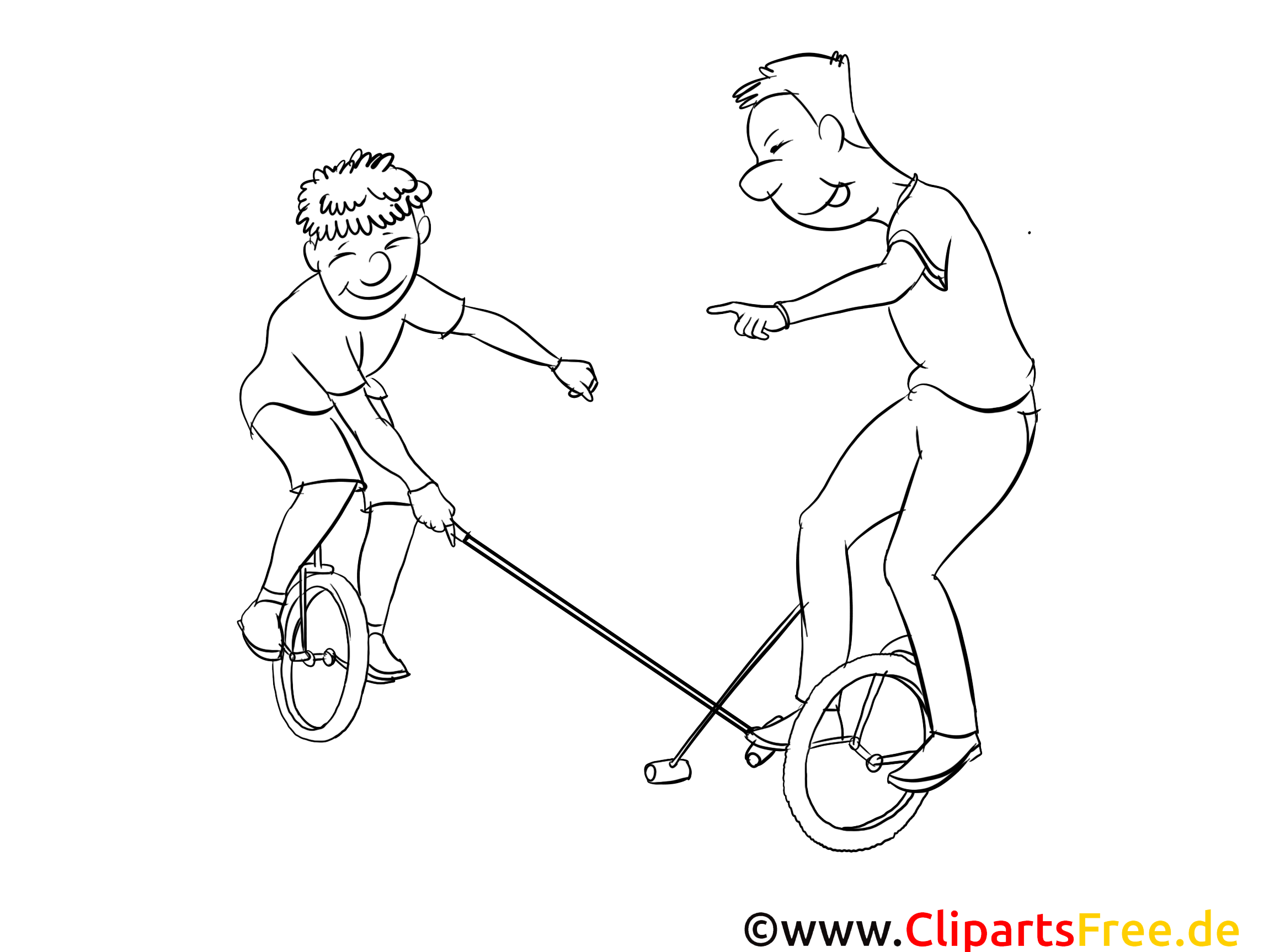 Unicycles images – Sport gratuits à imprimer