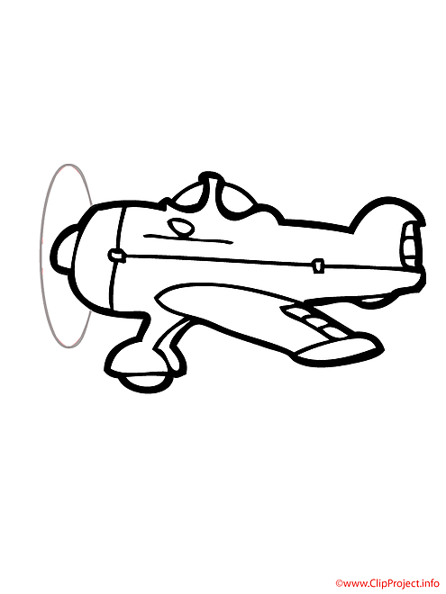 Avion de chasse coloriage
