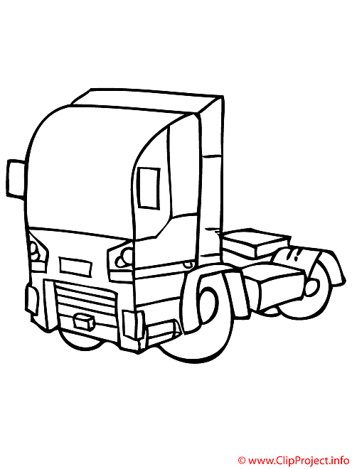 Camion coloriage