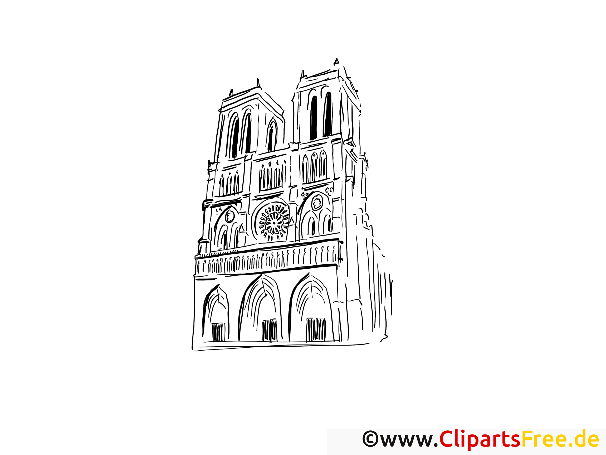 Paris images gratuites – Voyage à colorier