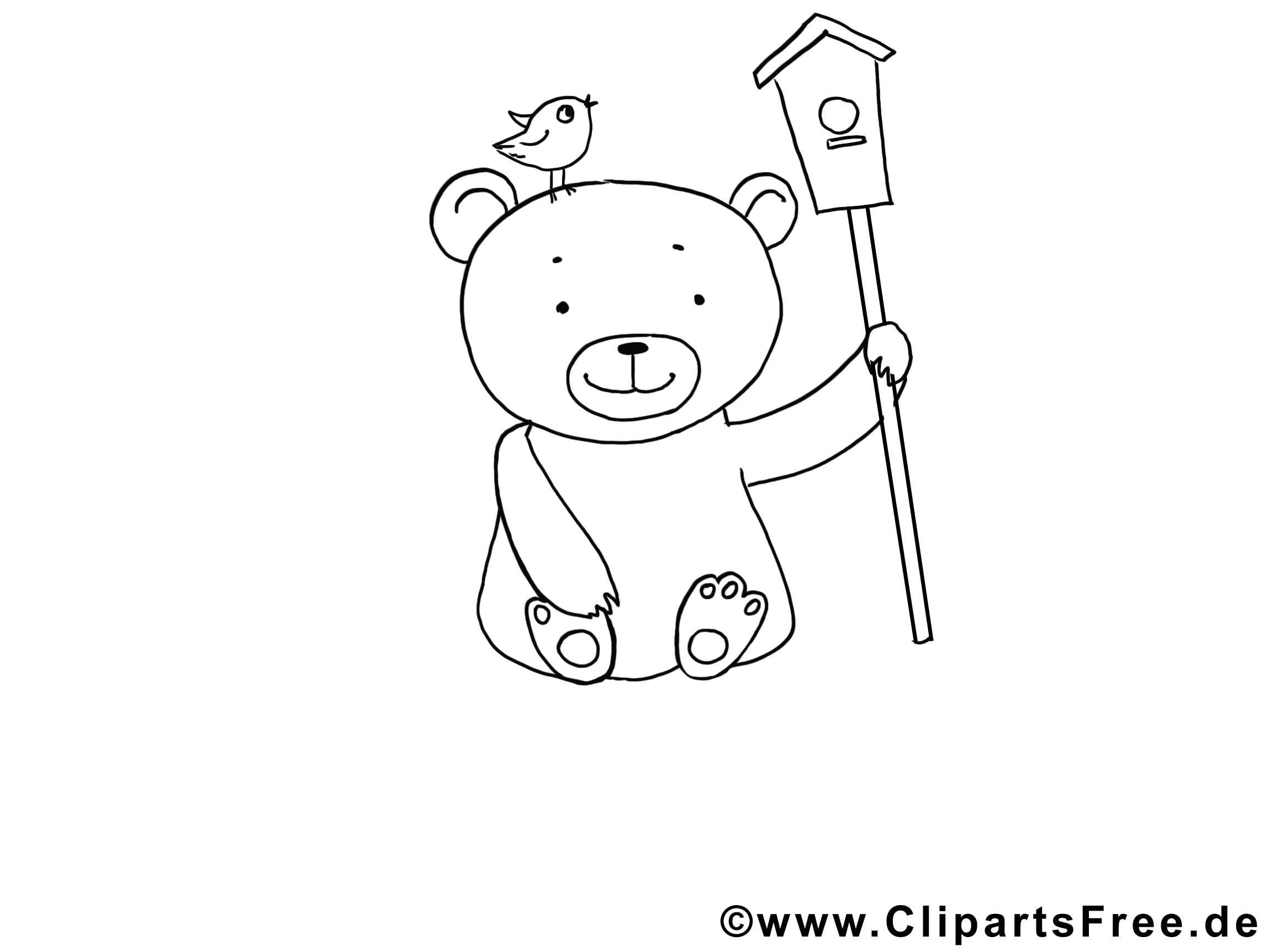 Coloriage ours image à télécharger gratuite