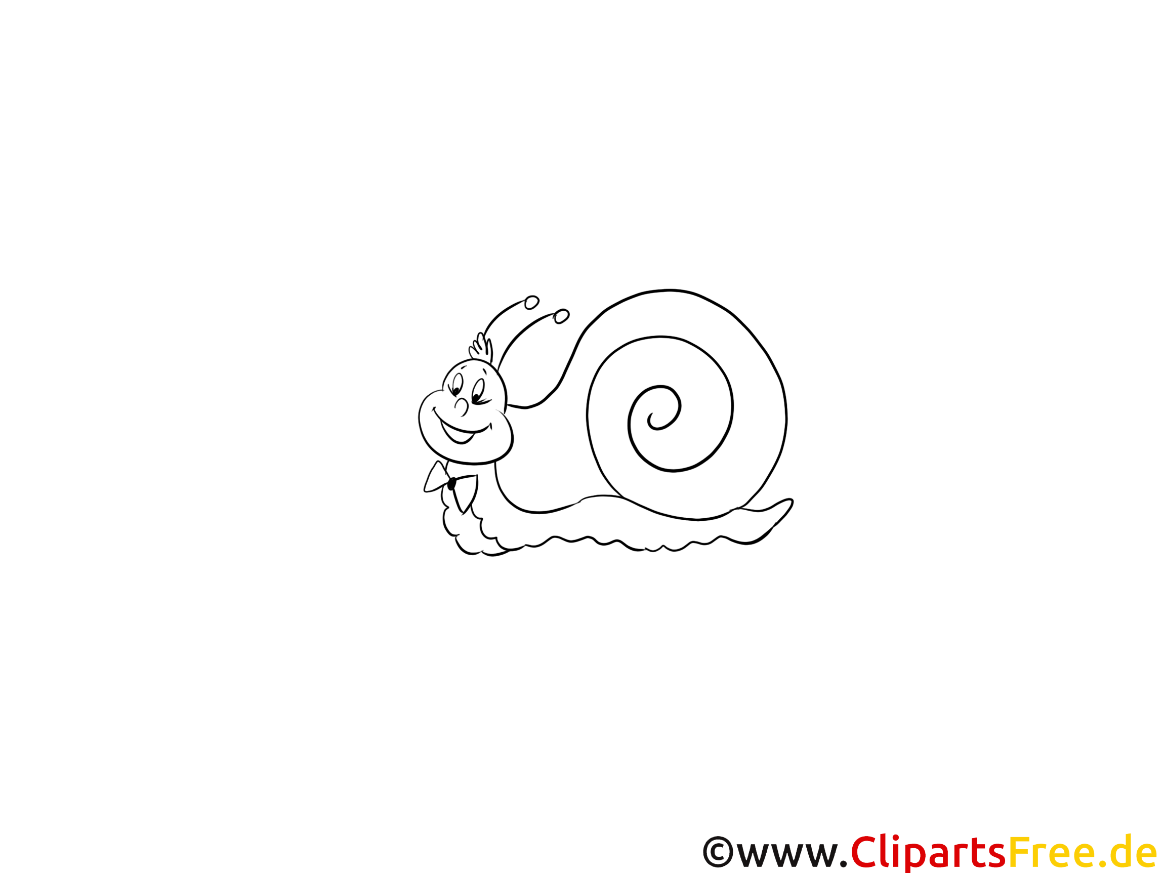 Escargot images gratuites – Animal à colorier