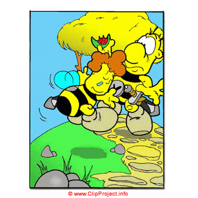 Open clip art abeilles