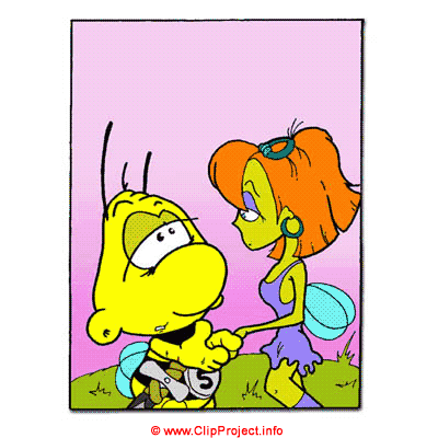 Reine des abeilles comic clip art