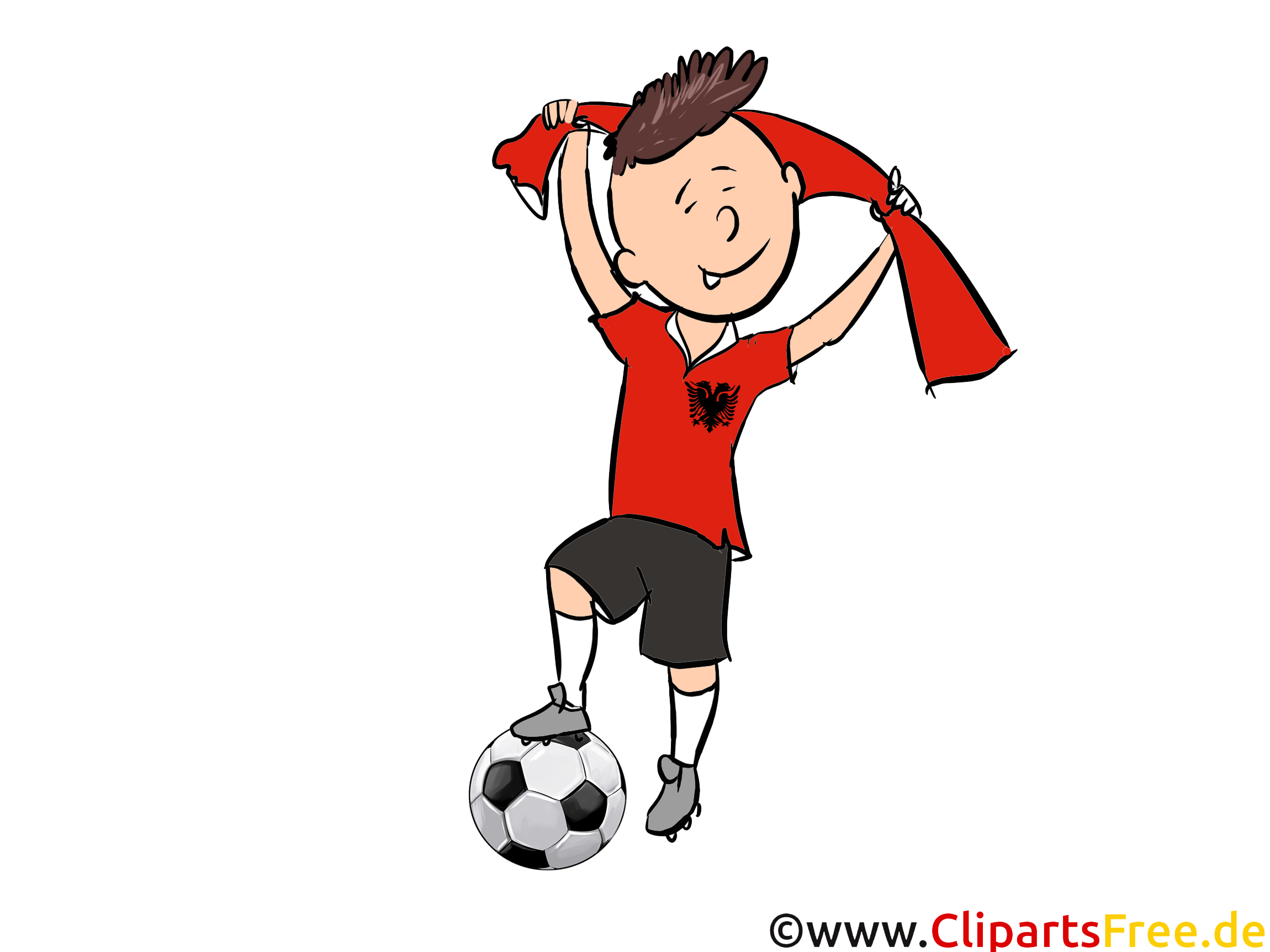 Gratuit Soccer Albanie Clip arts pour télécharger